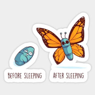 Before and After Sleeping Sticker